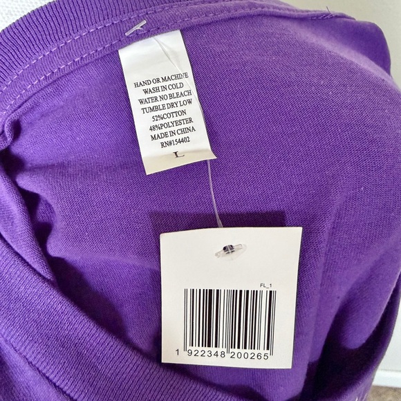 Purple Graphic Tee - Women's Top “Baddest Witch In Town” - Picture 3 of 7